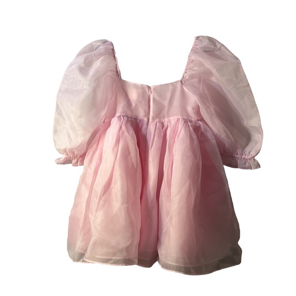 Selkie the Angel Delight Puff Dress Mini Pink Organza size S - Picture 8 of 15
